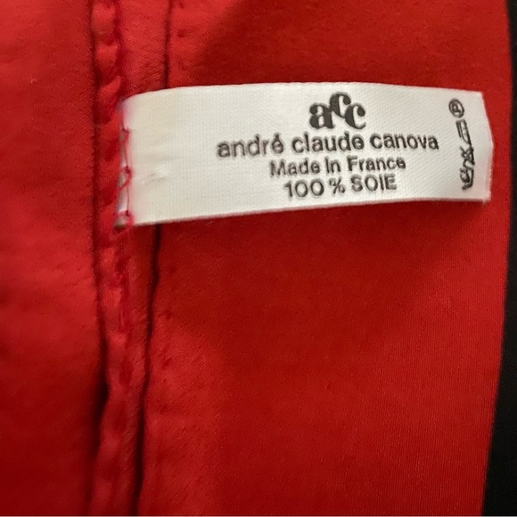 Andre Claude Canova Silk Scarf Designer  France - Picture 4 of 9